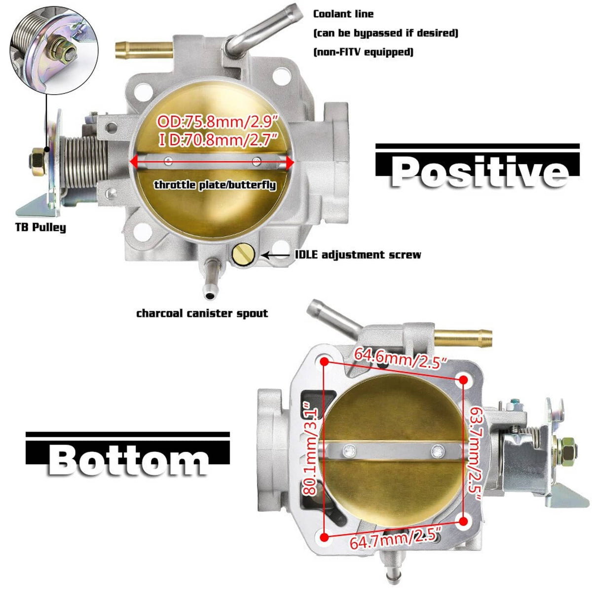 Bethesda Industrial D-Series Intake Manifold +70mm Throttle Body For Honda Civic CRX DEL SOL D15 D16