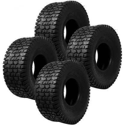 Bethesda Industrial 4PK 15X6X6 NHS 15X6.00-6 Turf Tires Garden Tractor Lawn Mower Riding Mower