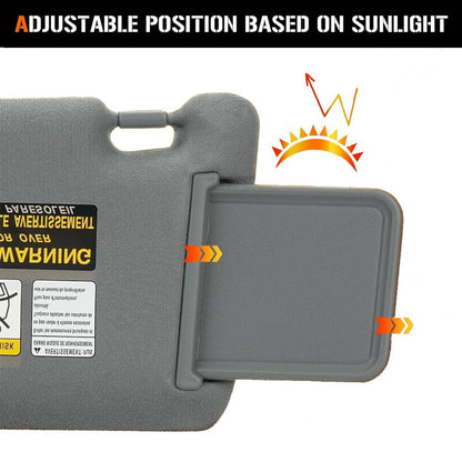 Bethesda Industrial New Pair Sun Visor Set LH Driver & RH Passenger Side For 2005-2015 Toyota Tacoma