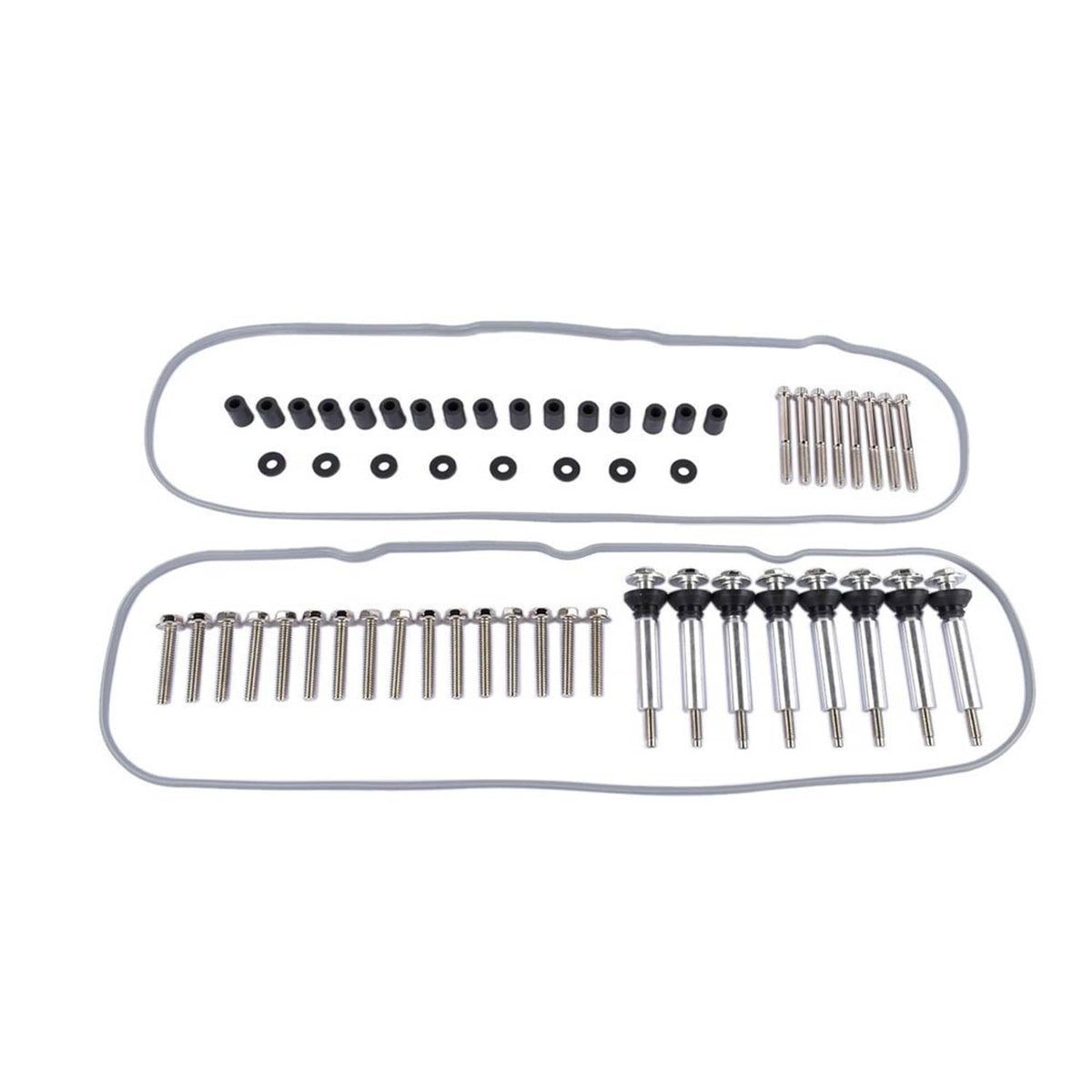 Bethesda Industrial Aluminum Valve Covers with Coil Mounts & Covers For Chevy LS LS1 LS2 LS3 LS6 LS7