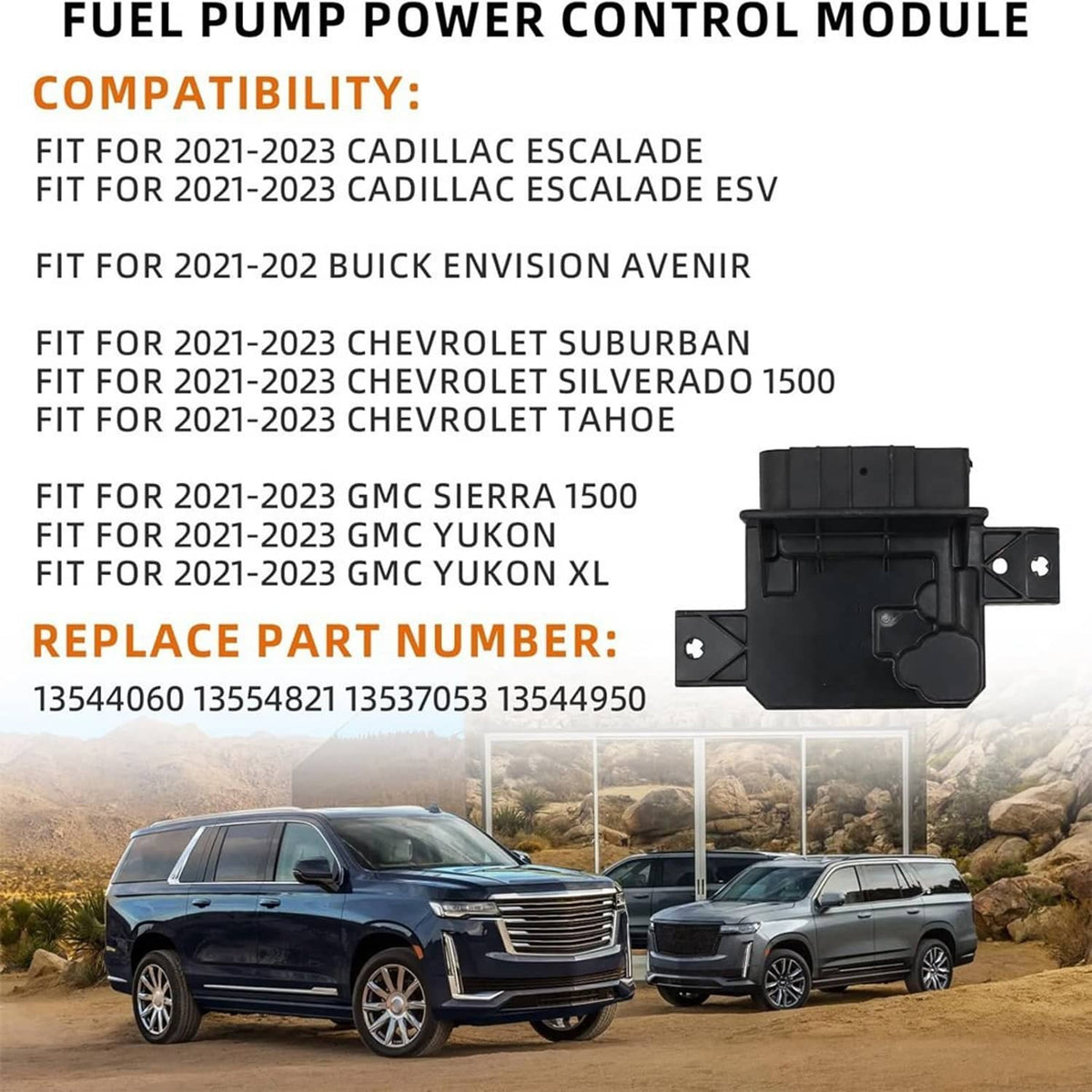 Bethesda Industrial Fuel Pump Power Control Module 2021-2025 Escalade Suburban Silverado Tahoe Yukon