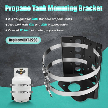 Bethesda Industrial 20lb Propane Tank Mounting Bracket Replace BKT-2290 for Vehicle RV Trailer Boat