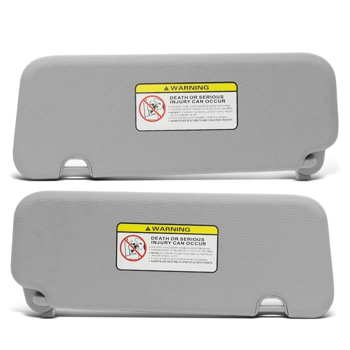 Bethesda Industrial 2Pcs Driver & Passenger Gray Sun Visor w/ Mirror for 2017-2019 Hyundai Elantra