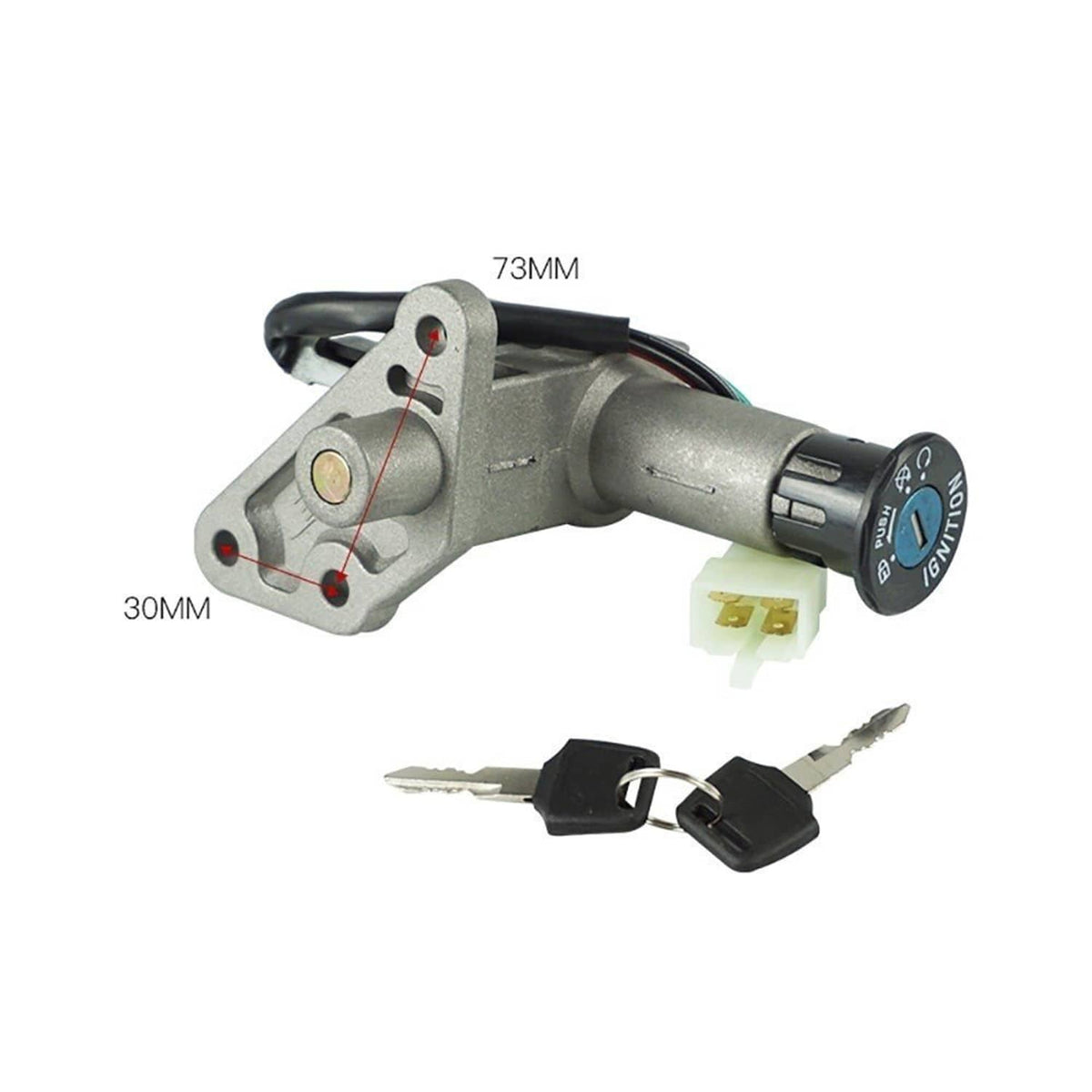 Bethesda Industrial Ignition Key Switch for GY6 50cc 150cc 139QMB for Scooter Moped
