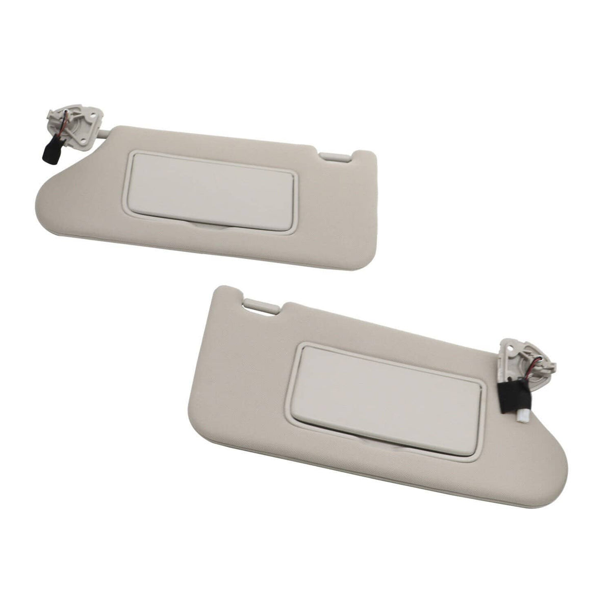 Bethesda Industrial New Pair Gray Sun Visors w/ Lighted Set For 2013-2018 Nissan Altima 2.5L 3.5L