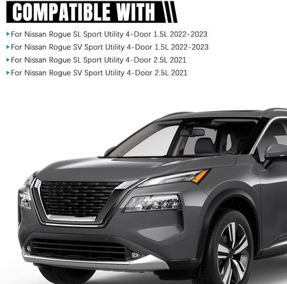 Bethesda Industrial New For 2021-2023 Nissan Rogue Chrome LED Headlights Headlamps Pair Left+Right