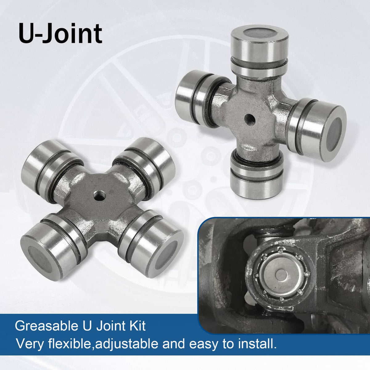 Bethesda Industrial Front Axle Seal And Greaseable U Joint Kit For Ford 2005-14 F250 F350 Super Duty