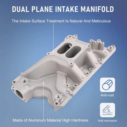 Bethesda Industrial Dual Plane Aluminum Intake Manifold Fits Ford Small Block Windsor V8 5.8L 351W