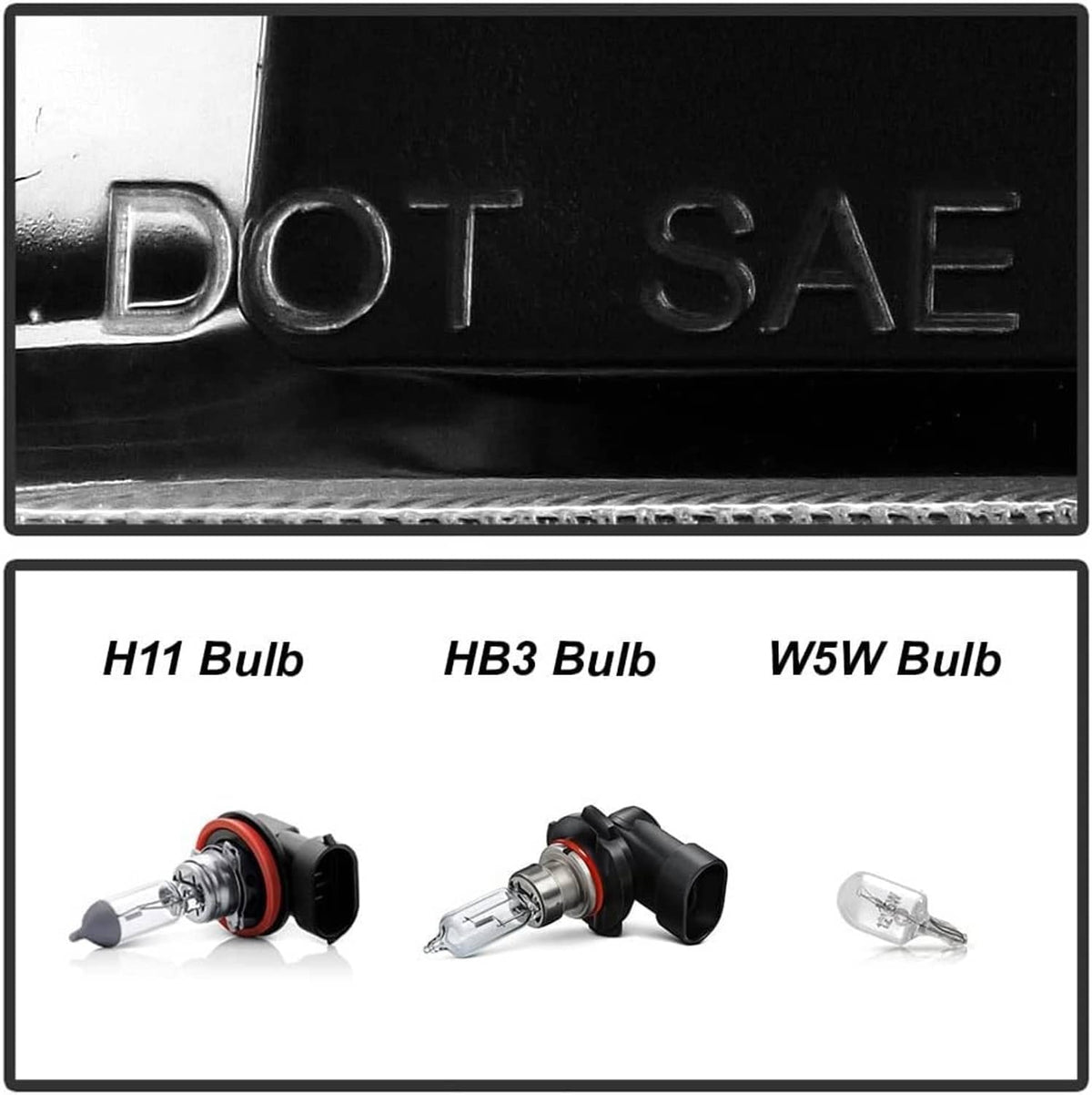 Bethesda Industrial For 2021 2022 2023 Ford F150 Halogen Black Headlights Headlamps Pair Left+Right