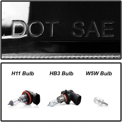 Bethesda Industrial For 2021 2022 2023 Ford F150 Halogen Black Headlights Headlamps Pair Left+Right