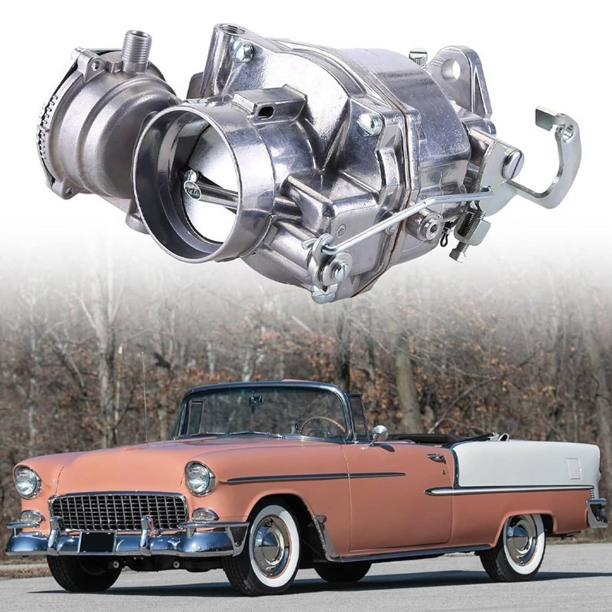 Bethesda Industrial For 1950-1956 Chevy Bel Air Rochester 235 1bbl Carburetor 3.8L & 3.9L 235Cu 6cyl