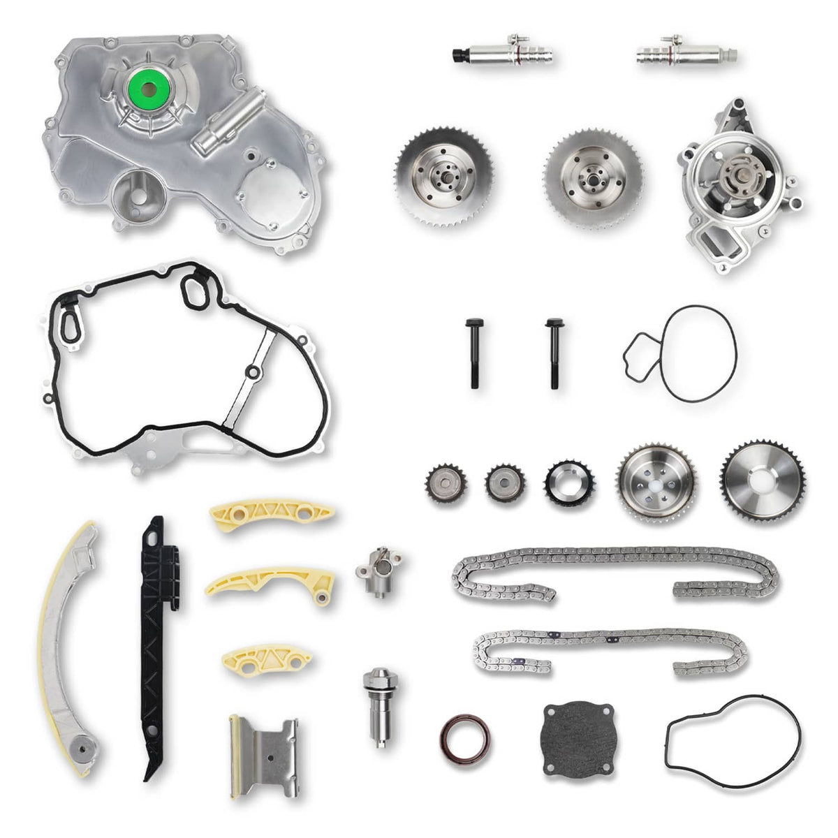 Bethesda Industrial For 09-17 GM 2.4L Ecotec Timing Chain Kit VCT Selenoid Actuator Oil Water Pump