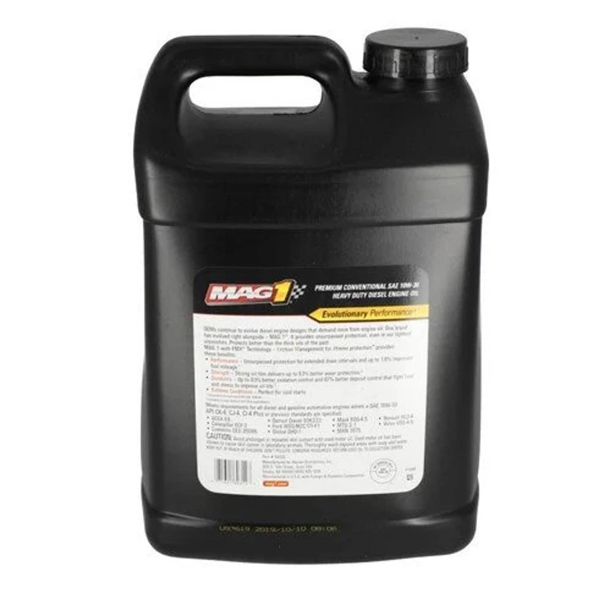 Bethesda Industrial MAG 1 All Fleet CI-4/SL Diesel Motor Oil 10W-30 2.5 Gallons