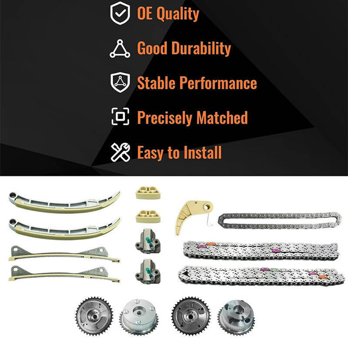 Bethesda Industrial Engine Timing Chain Kit For Hyundai KIA Santa Fe Sorento Azera 3.8 24410-3CGA3