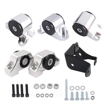 Bethesda Industrial 2 Bolt Engine Motor Mount Kit For 1996-00 Civic EK B16 B20 D16 B D Chrome Billet