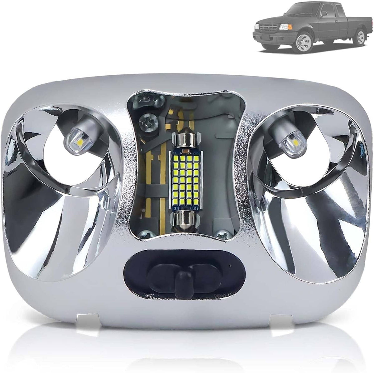 Bethesda Industrial New Interior Dome Cab Lamp Light Compatible For 1994-1998 Ford Ranger Splash