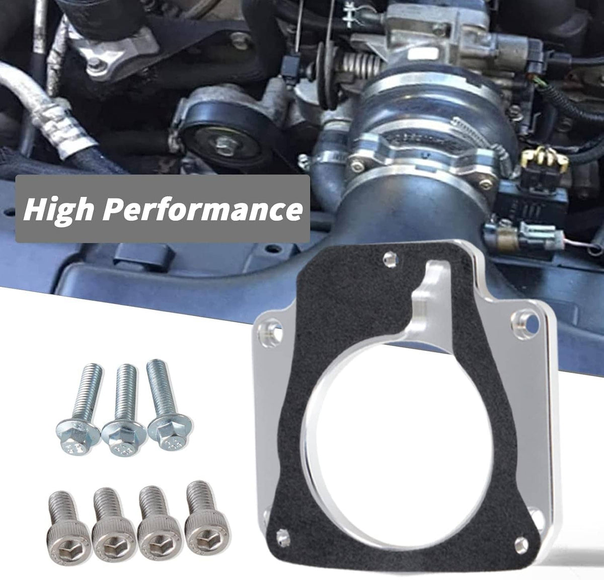 Bethesda Industrial Billet Throttle Body Adapter 4 Bolt Intake to 3 Bolt For LS2 LH6 L92 L76 LY2 LY5