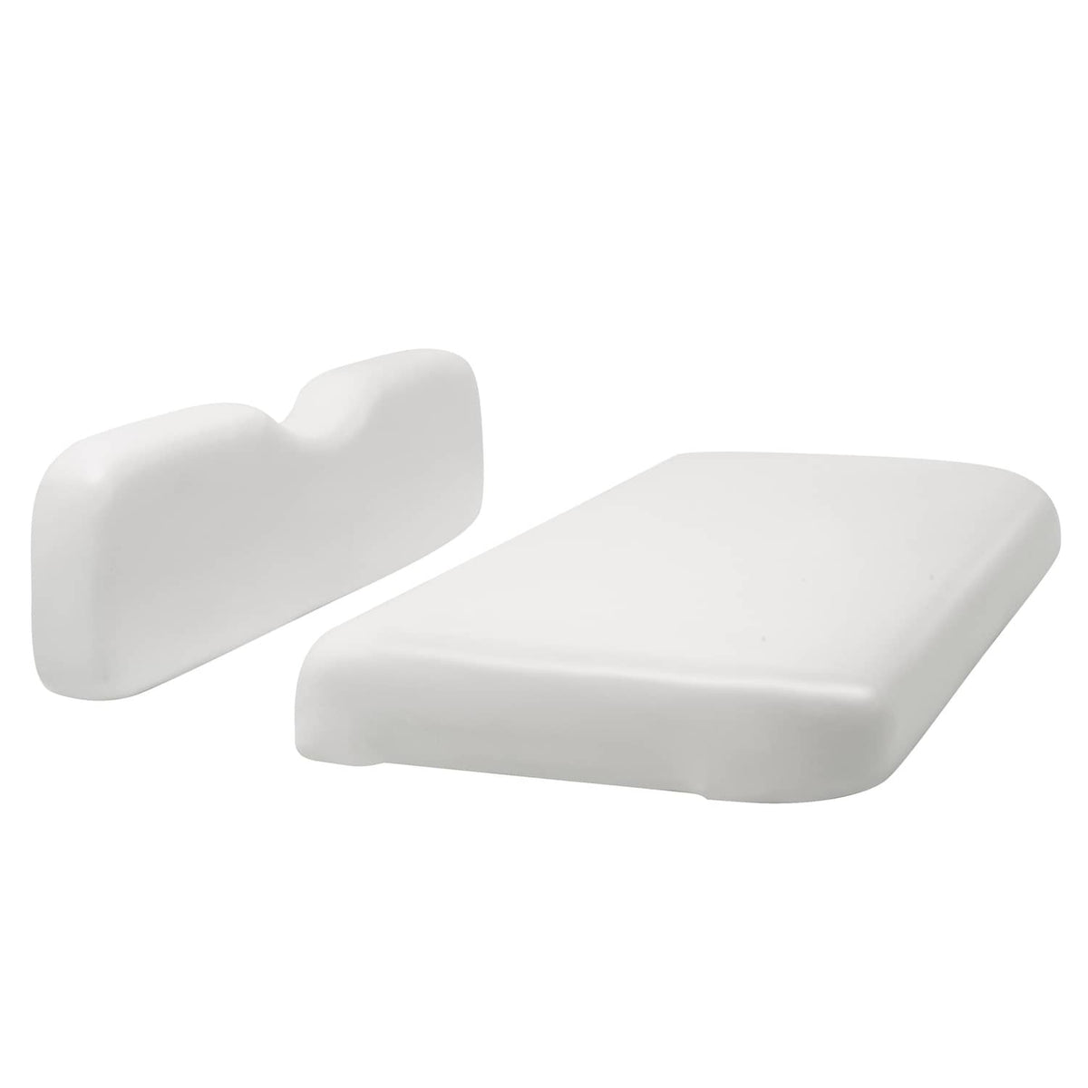 Bethesda Industrial White Golf Cart Front Seat Bottom Cushion Backrest For EZGO RXV 2008-Up Models