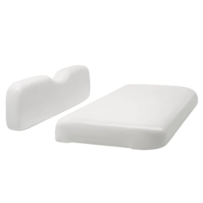 Bethesda Industrial White Golf Cart Front Seat Bottom Cushion Backrest For EZGO RXV 2008-Up Models