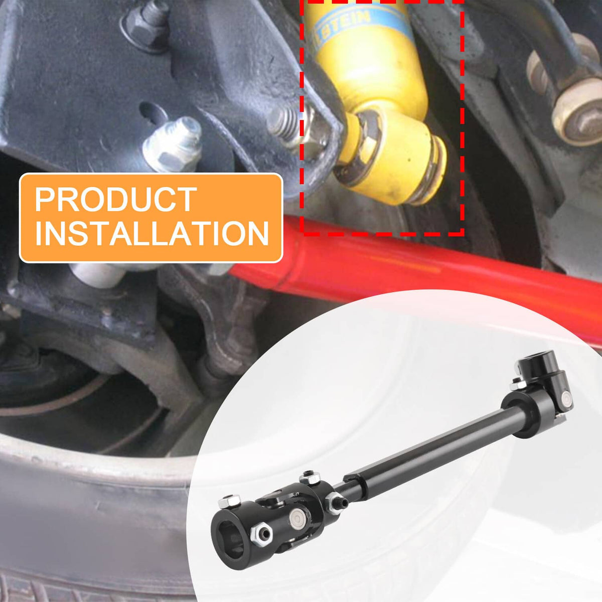 Bethesda Industrial Steering Shaft For 82-93 S10 82-88 G-Body LS Swap 71223022HKR