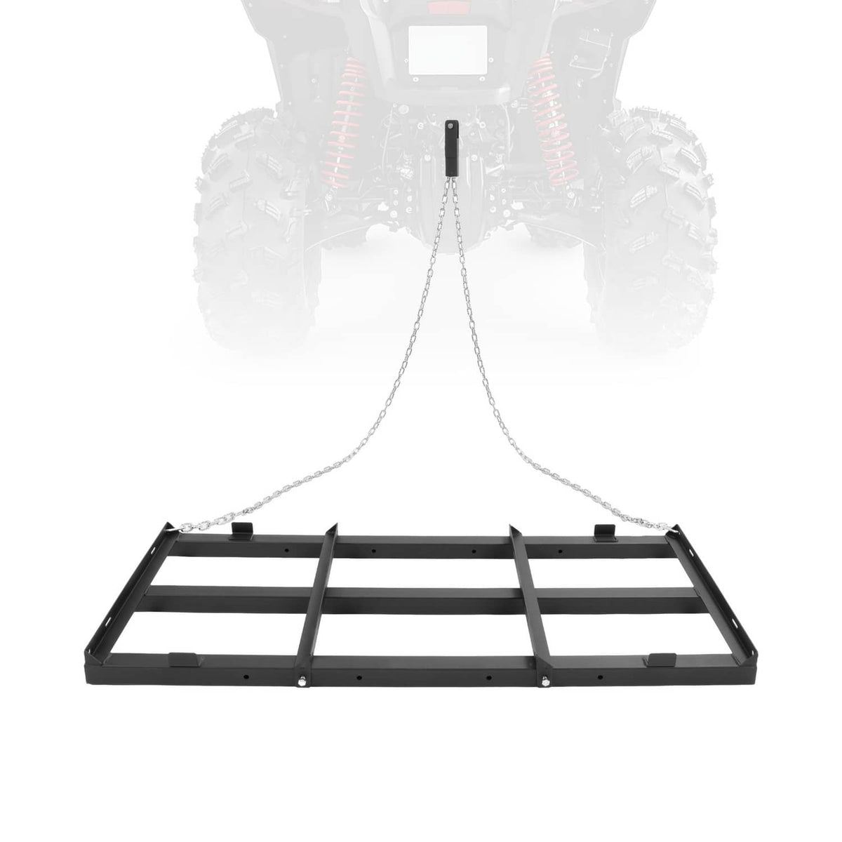 Bethesda Industrial 4FT Heavy Duty Tow Behind Drag Harrow Driveway Grader For ATV/UTV Tractor Mower