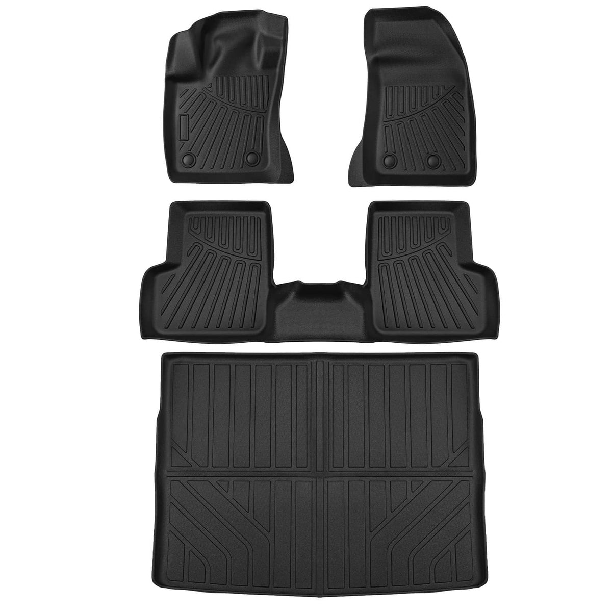 Bethesda Industrial For 2015-2023 Jeep Renegade TPE Floor Mats with Trunk Cargo Liners 3D Model 4Pcs