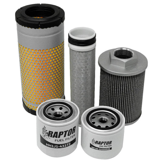 Bethesda Industrial Filter Kit for Kubota KX040-4 Excavator RD411-62210 1J800-43172 RD159-51020