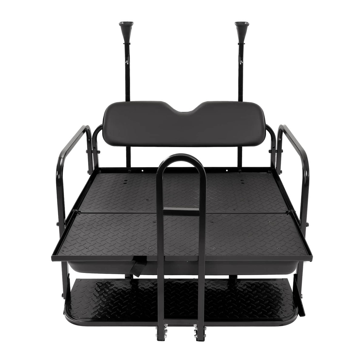 Bethesda Industrial Rear Flip Seat Back Seat Kit For Club Car PRECEDENT/TEMPO Golf Cart w/ Grab Bar