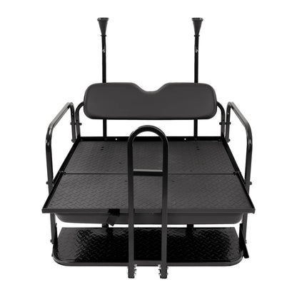 Bethesda Industrial Rear Flip Seat Back Seat Kit For Club Car PRECEDENT/TEMPO Golf Cart w/ Grab Bar