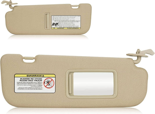 Bethesda Industrial Right Passenger Side Sun Visor with Mirror for Hyundai Elantra 2011-2015 Beige