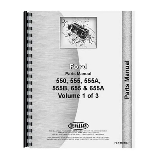 Bethesda Industrial Parts Manual fits Ford 550 555 555A 555B 655 655A 555 555A 555B 655A