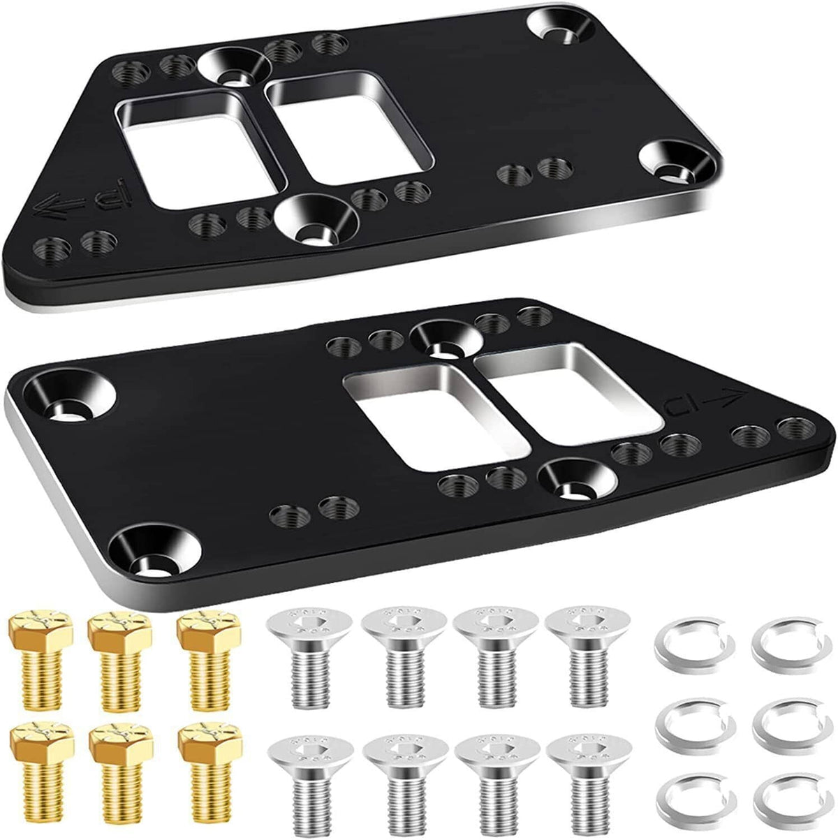 Bethesda Industrial Black Billet LS Engine Mounts Motor Mount Adapter Plates for LS Swap LS1 LS2 LS3