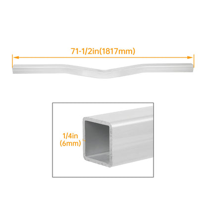 Bethesda Industrial Boat Trailer Crossmember 3” x 3” x 71.5” Square Tube 1/4" Thick V-Bend Crossbar