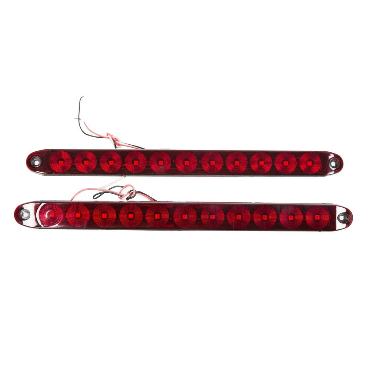 Bethesda Industrial 2 pcs 16" Red Trailer Truck Light Bar 11 LED chips Turn Rear Brake Lamp Strip