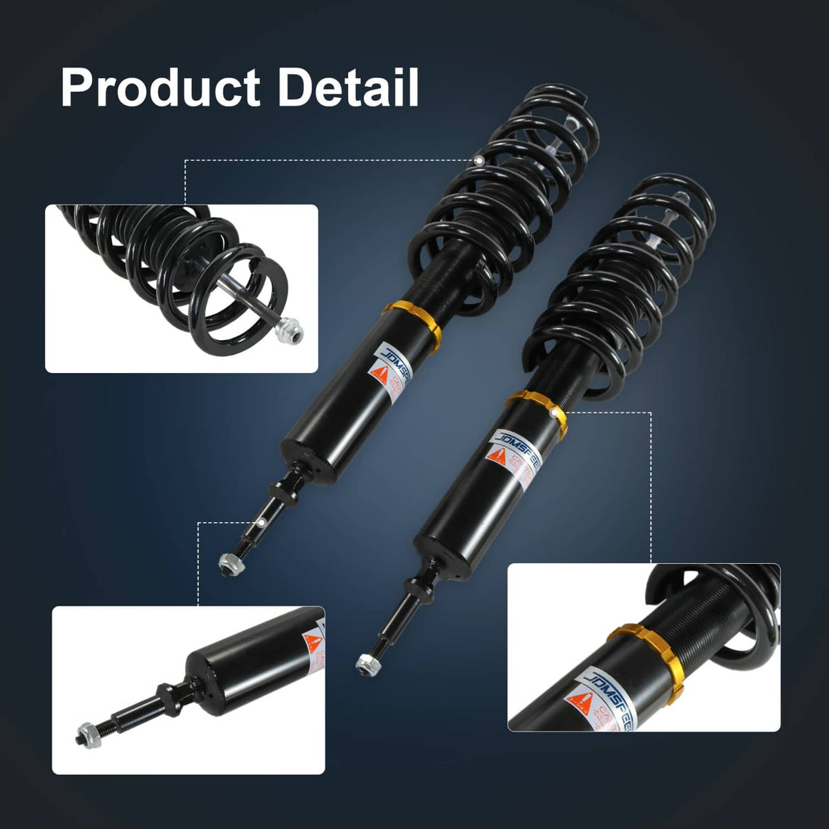 Bethesda Industrial Coilovers Suspension Kit For 2006-2013 BMW 3-Series E90 E91 E92 Adj Height