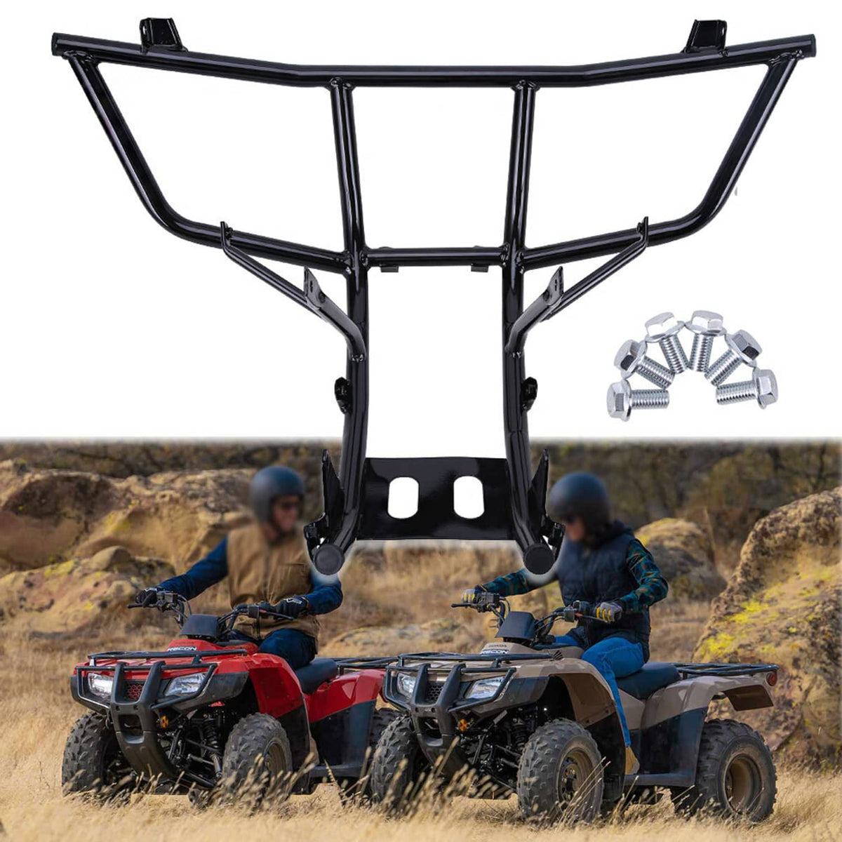 Bethesda Industrial Front Bumper 81150-HM8-B40 For Honda Atv Recon 250 TRX250TE TRX250TM 2005-Up
