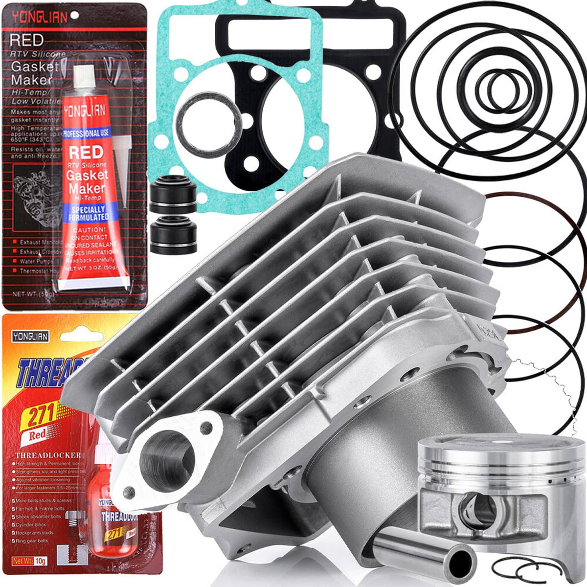 Bethesda Industrial Engine Cylinder Piston Kit For Kawasaki Bayou 300 1989-04 11005-1533 11060-1652