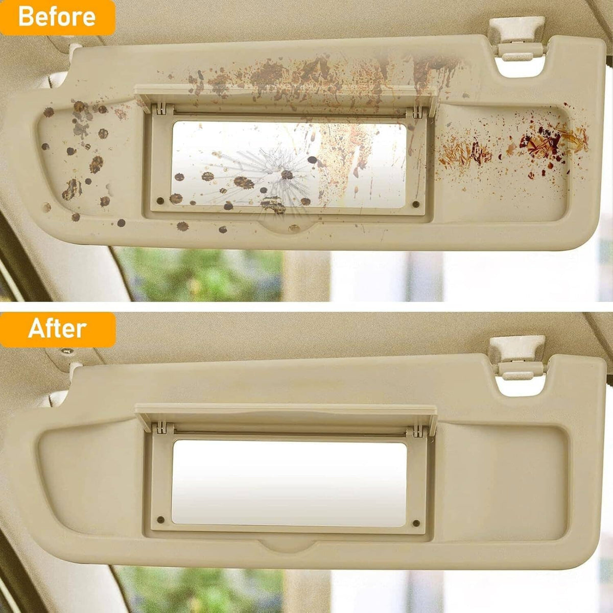 Bethesda Industrial 2Pcs Beige Sun Visor Left & Right Visor Kit For 2006-2011 Honda Civic Visors