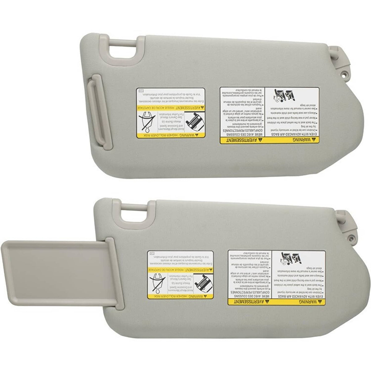 Bethesda Industrial New Left Driver Gray Sun Visor w/ Lamp 96401-9PB0A for 2013-18 Nissan Pathfinder