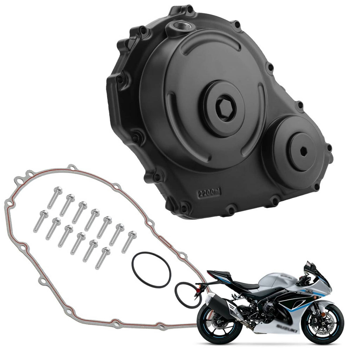 Bethesda Industrial Right Engine Crankcase Stator Cover Fit For Suzuki GSXR600 GSXR750 2006-2024