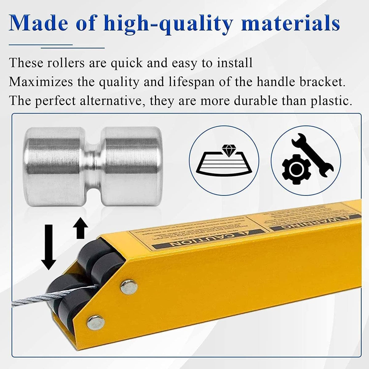 Bethesda Industrial 2 Set New Rollers Pins Washers Rings Replacement for Gorilla Lift Assi GMNR925