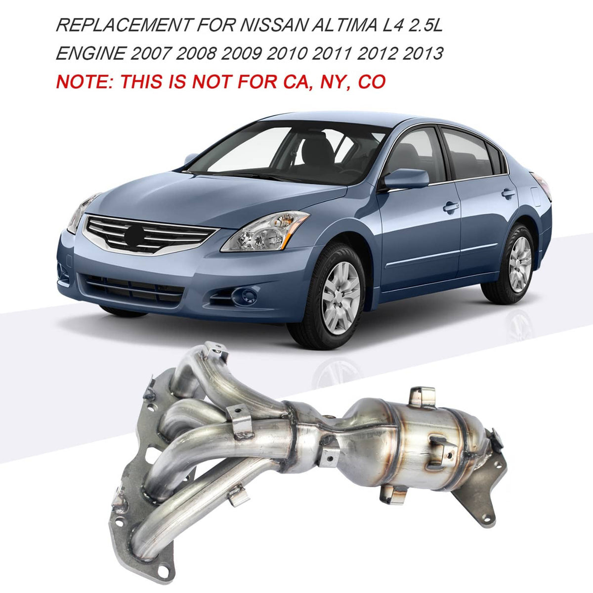 Bethesda Industrial Exhaust Manifold Catalytic Converter for 2007-2013 Nissan Altima 2.5L L4