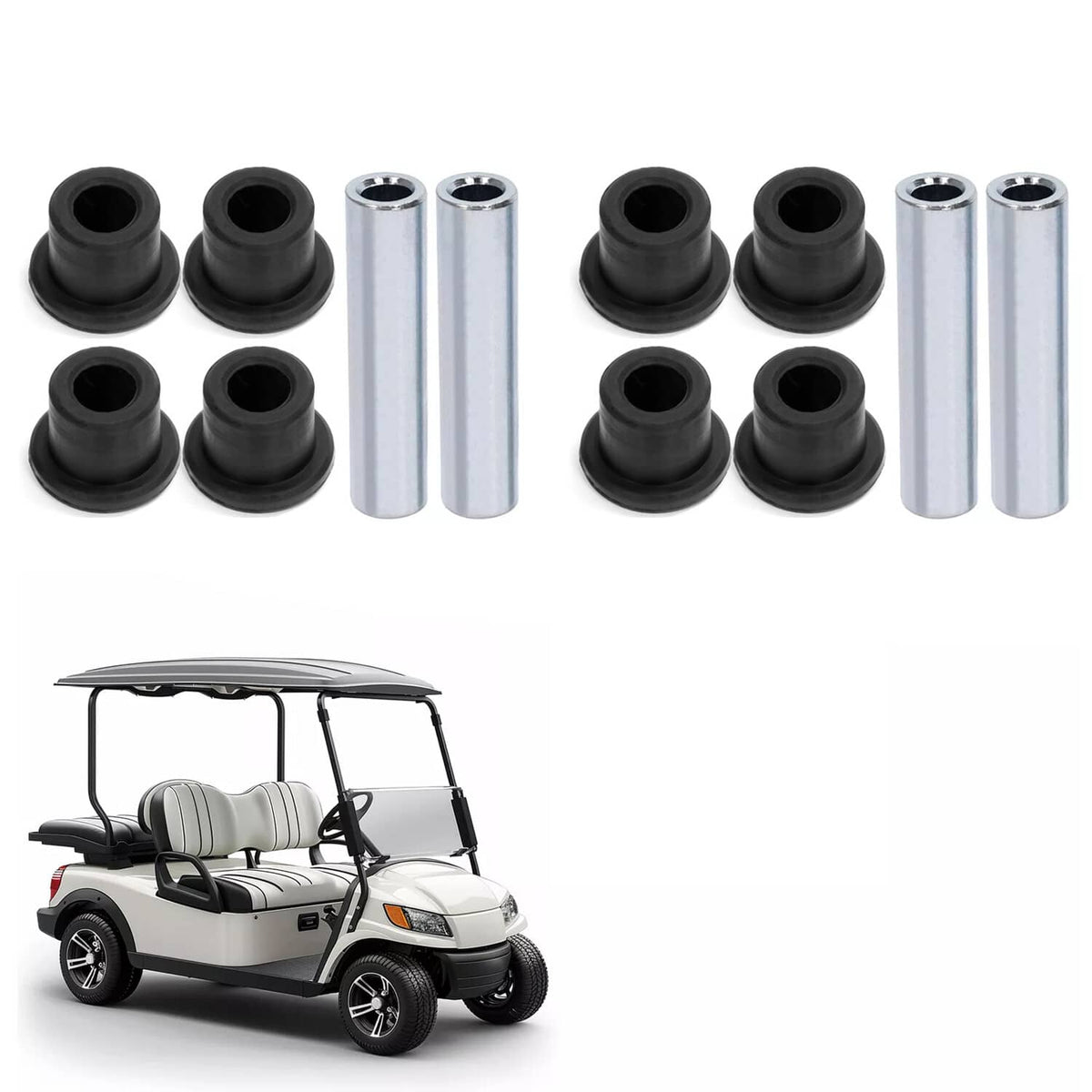 Bethesda Industrial G&E Golf Cart Rear Leaf Spring Sleeves Bushings For Club Car Precedent 2004-Up
