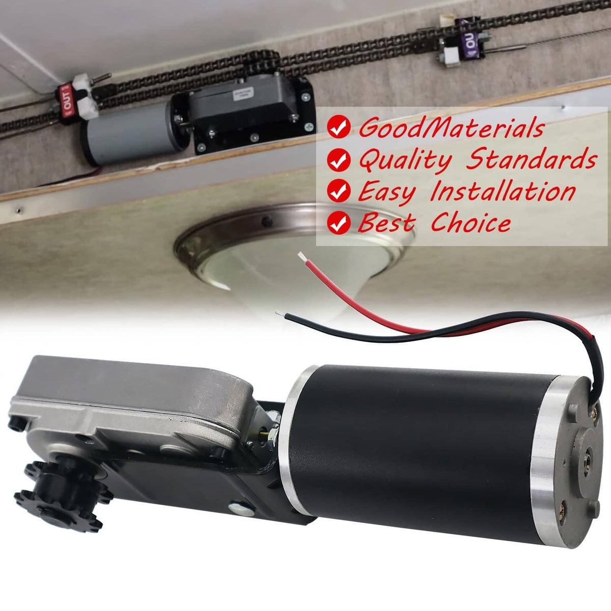 Bethesda Industrial New RV Slide Out Gear Box and High Output Motor,Replace FOR ‎R25076-1, R25075