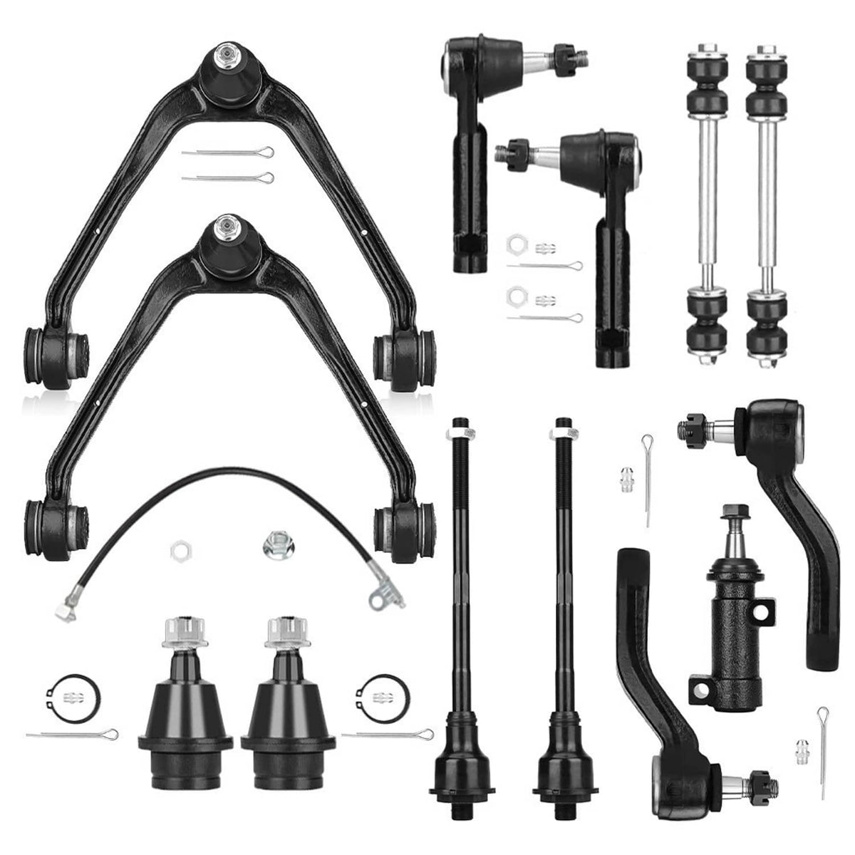 Bethesda Industrial 13PCS Front Upper Lower Control Arm Kit For 1999-2006 Chevy Silverado 1500 4WD