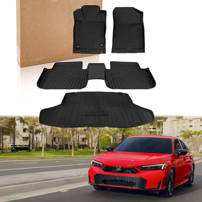 Bethesda Industrial 3D Molded Floor Mats & Cargo Liner For Honda Civic Sedan 2022-2025 All Weather
