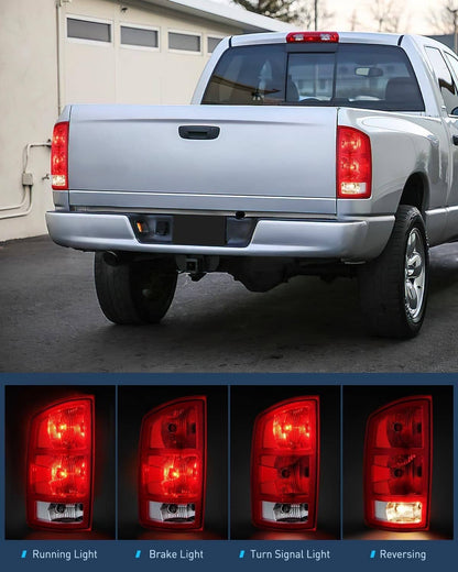 Bethesda Industrial 2PCS Tail Lights w/Circuit Board For 2002-2006 Dodge Ram 1500 2500 3500 Pickup