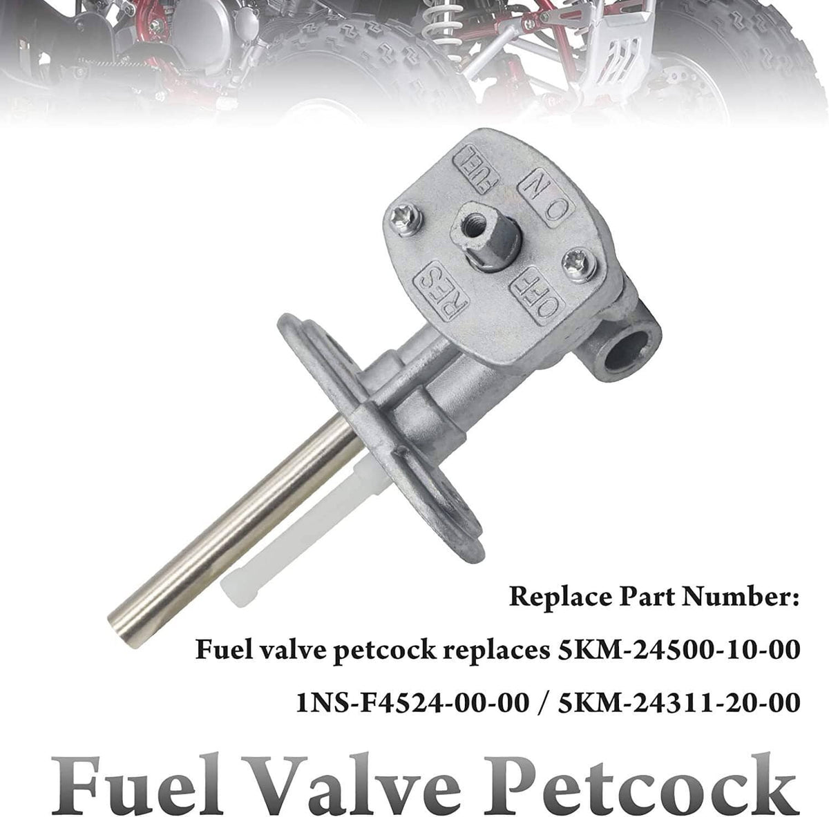 Bethesda Industrial Fuel Valve Petcock Tank Switch and Lever Screw For Yamaha Grizzly YFM660 02-08