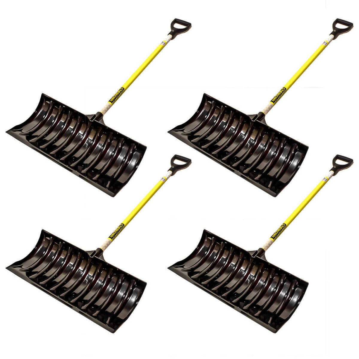 Bethesda Industrial 24" Seymour Structron Commercial ABS Fiberglass Snow Shovel Pusher PP100 4 pack