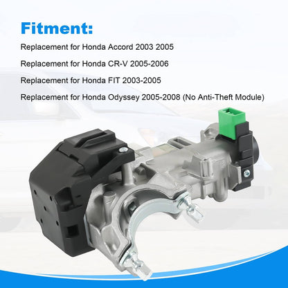 Bethesda Industrial 35100-SDA-A71 Ignition Switch Lock Cylinder Auto Trans w/2 Keys for Honda Accord